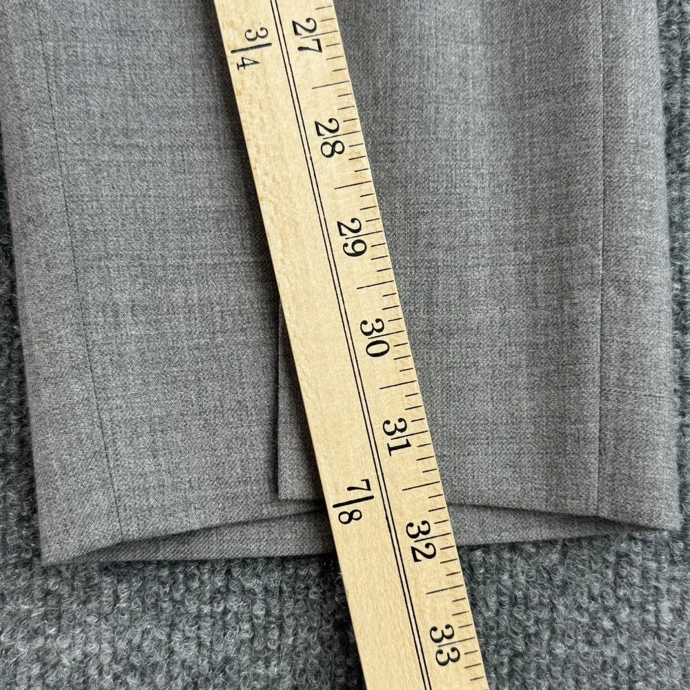 Polo Ralph Lauren Dress Pants Mens 34x32 Gray Wool Business Classy Italy Trouser